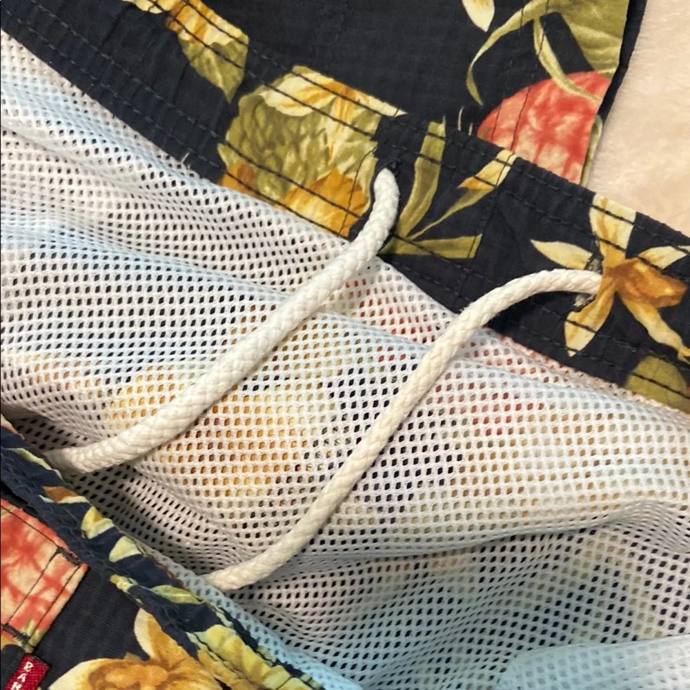 Tommy Bahama Black and Yellow Bermuda Shorts - Picture 3 of 4